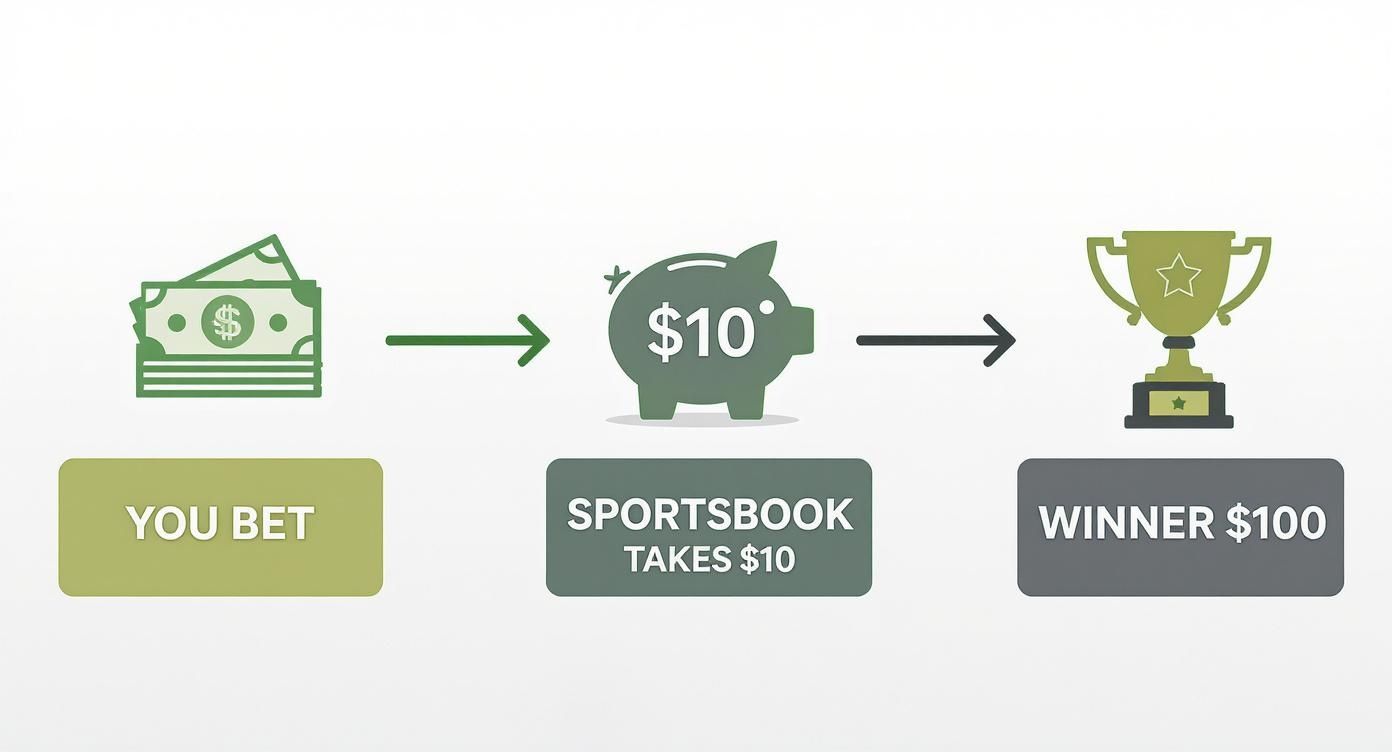 Infographic about how to read a betting line
