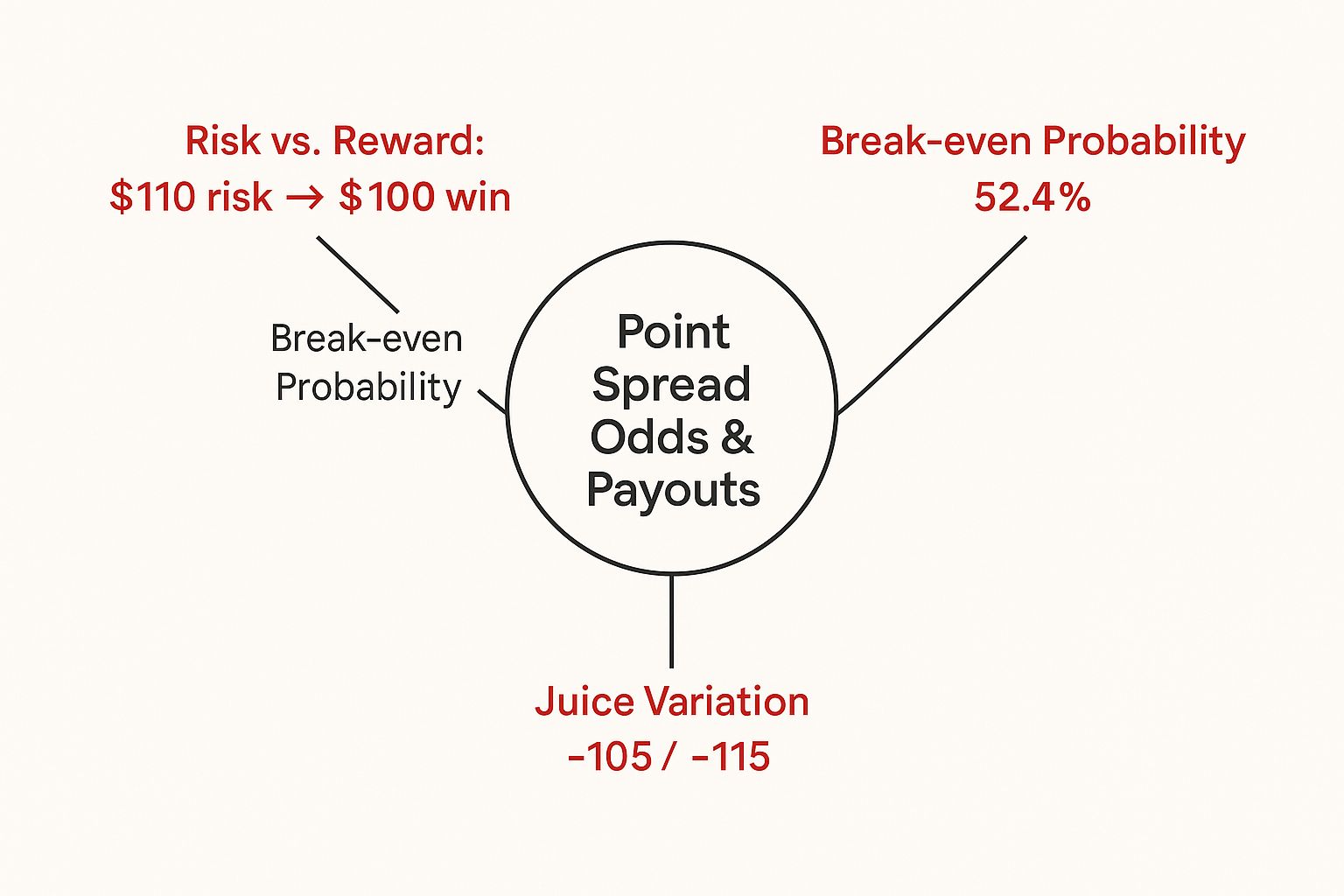 Infographic about understanding point spread betting