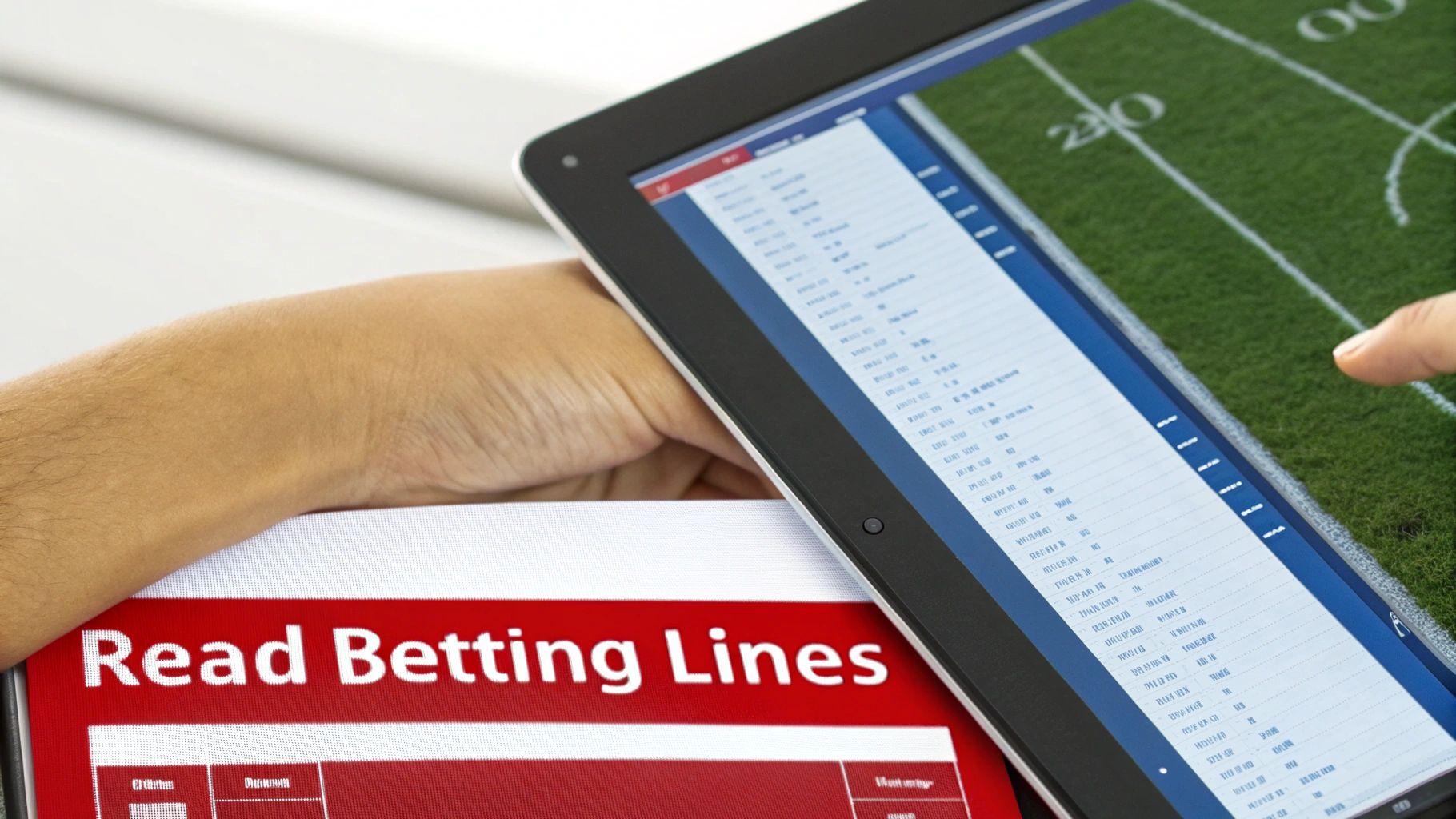 Sports betting lingo: Master the Terms & Bet Smarter 3 A betting line on a smartphone screen showing odds.