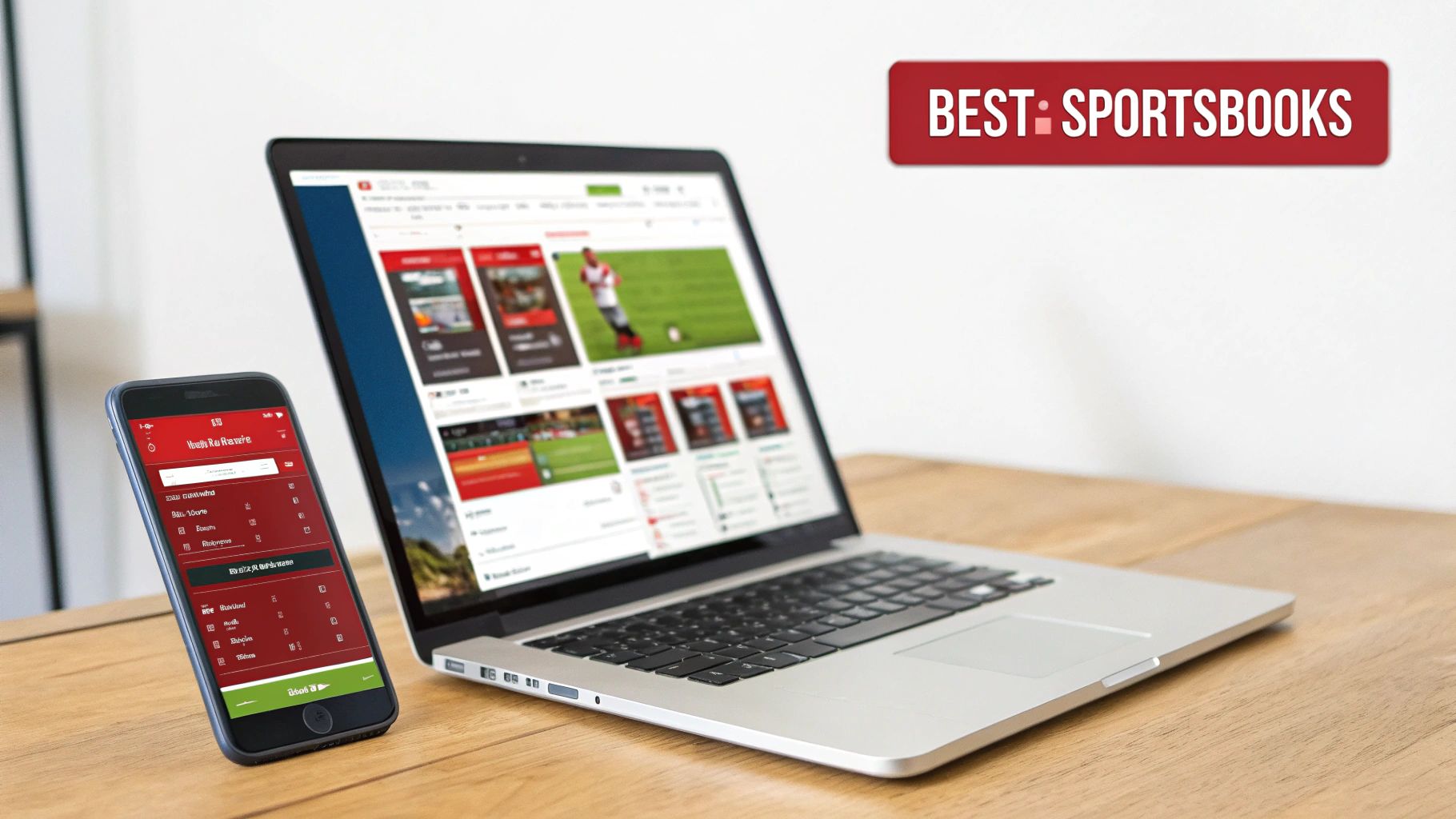 A person using a laptop with the Bovada sportsbook website on the screen, showing various betting options.