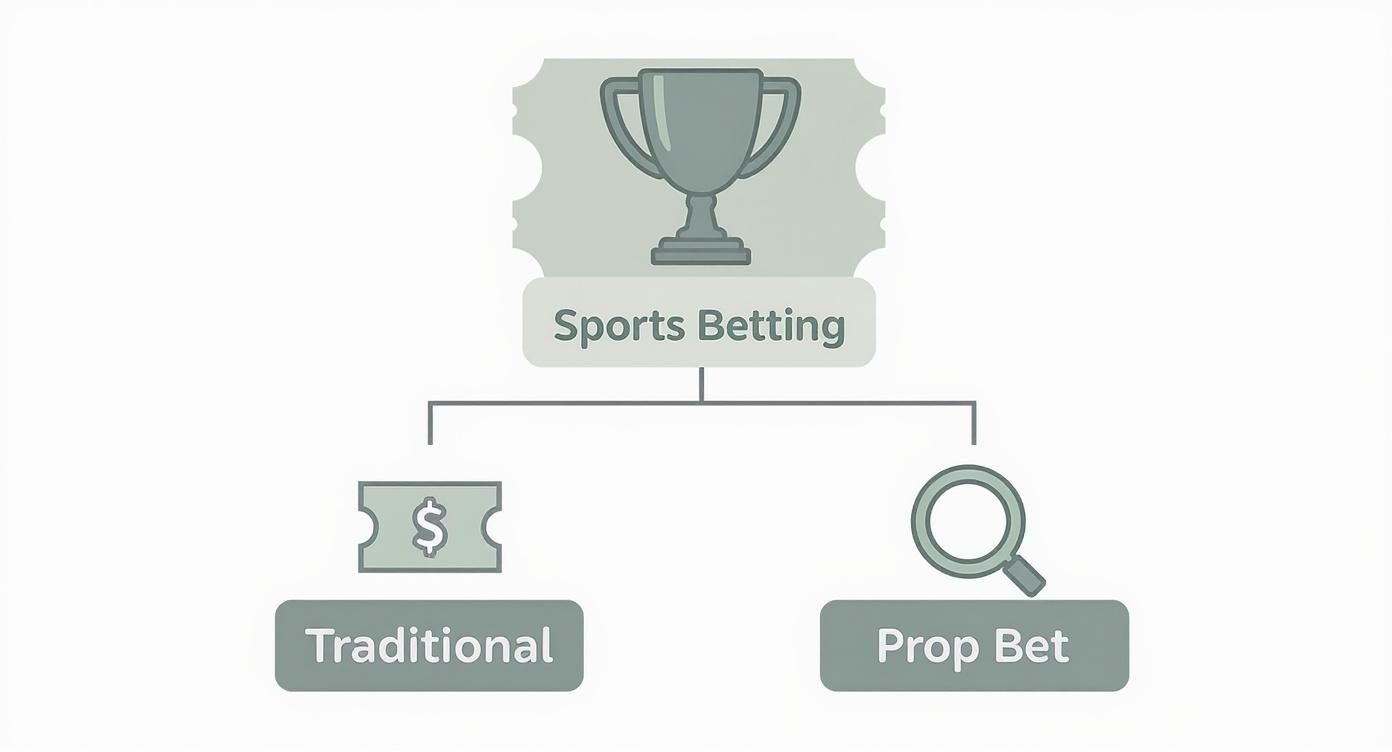 Infographic about what is a prop bet