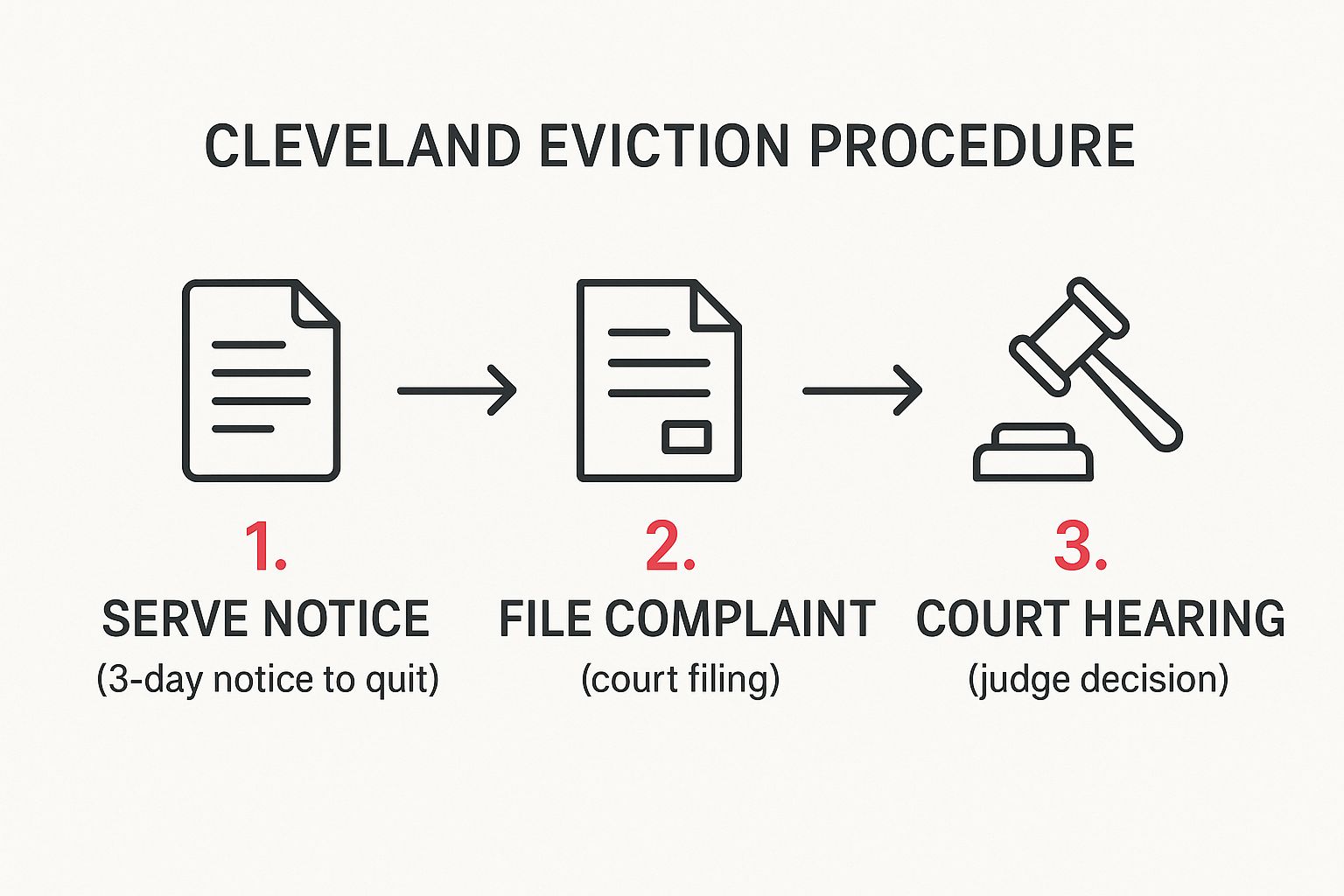 Infographic about Eviction Process in Cleveland: Or Just Sell the House Instead