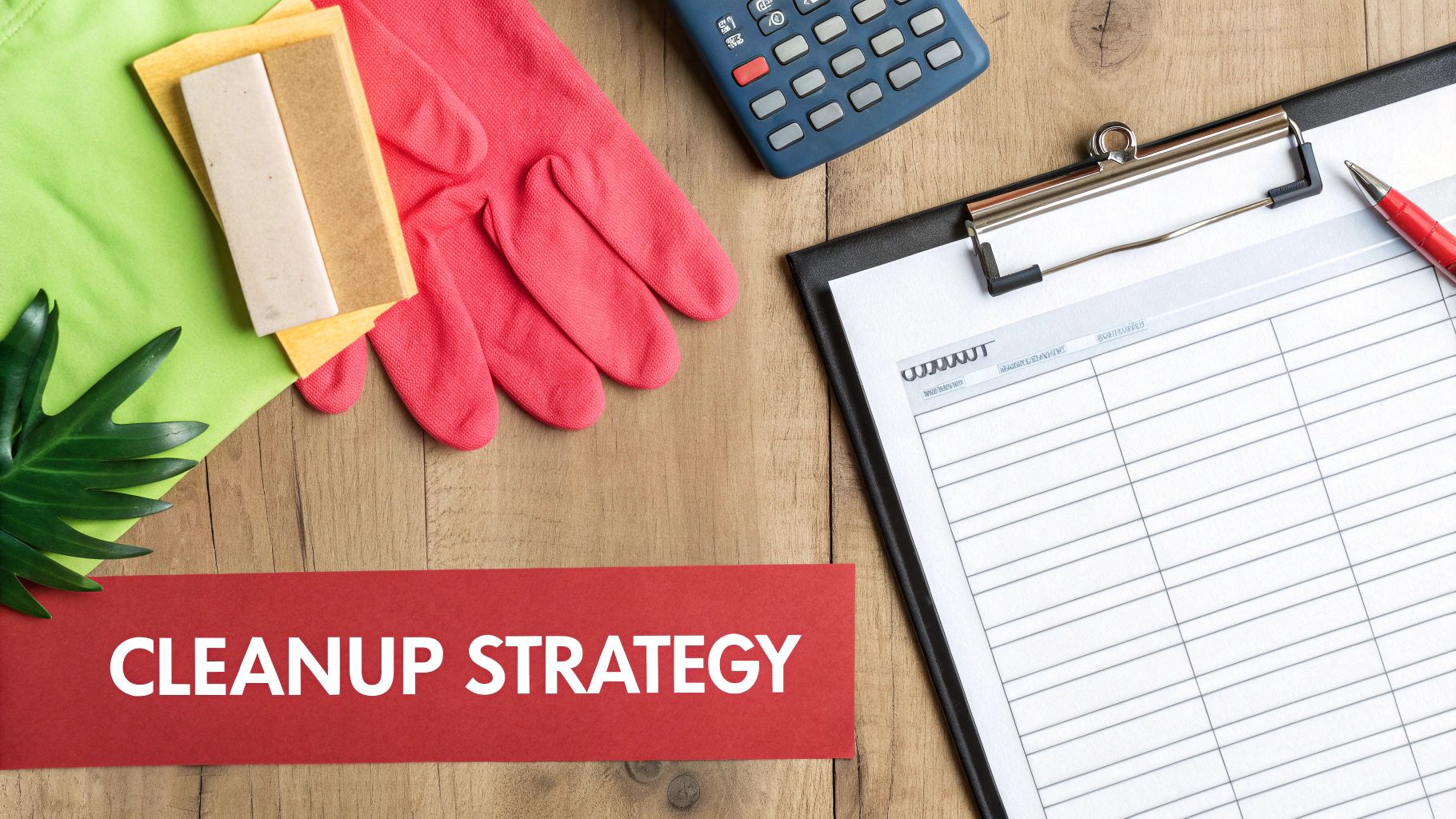 A person in protective gear standing in a cluttered room, representing the challenge of a hoarder house cleanout.