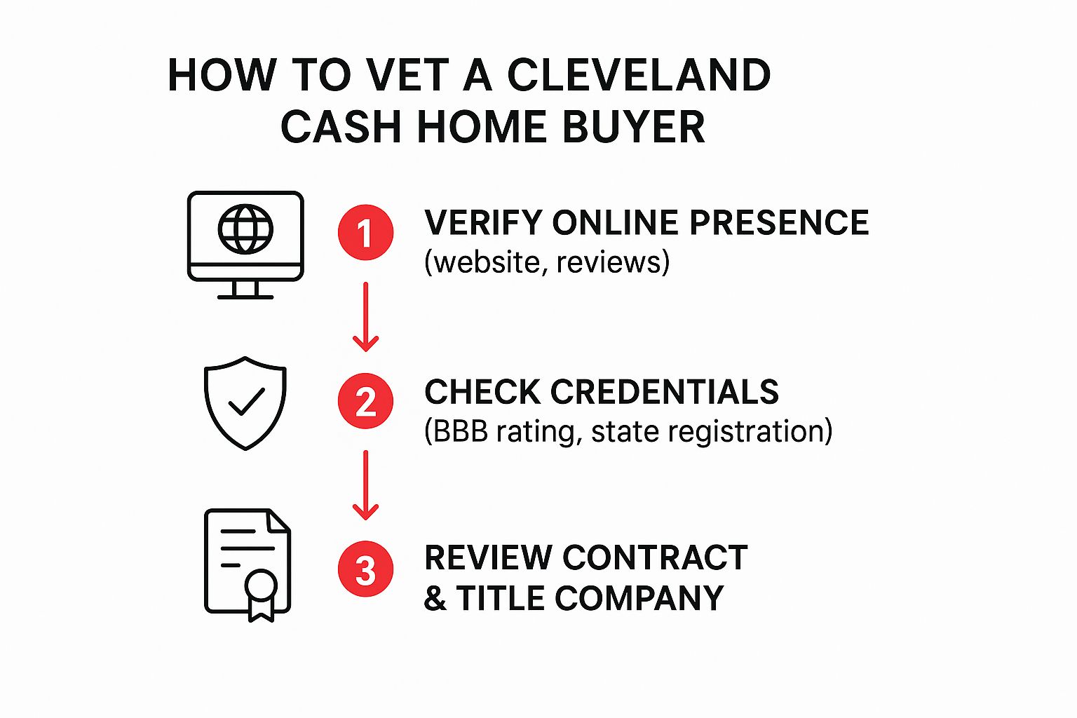 Infographic about We Buy Houses Cleveland: Scam or Legitimate? How to Tell