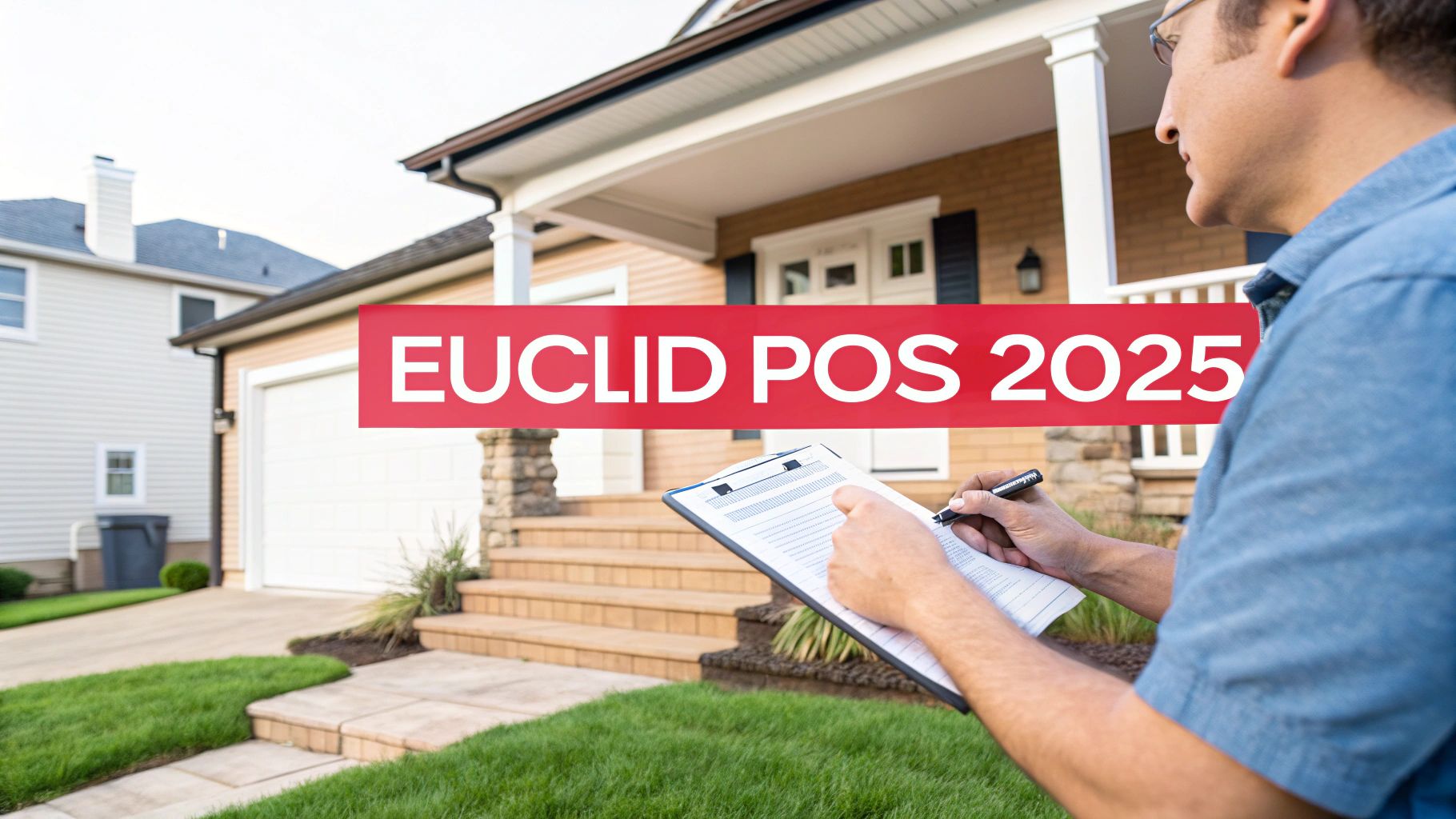 A close-up of a home inspection checklist and pen, symbolizing the Euclid POS inspection process.