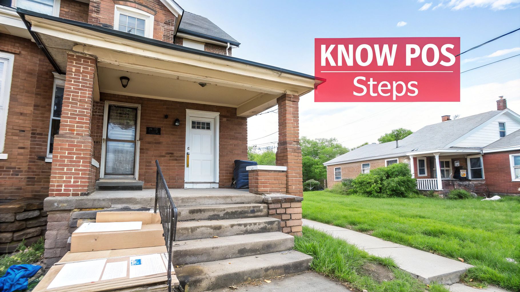 A close-up of a clipboard with an inspection checklist, symbolizing the East Cleveland Point of Sale inspection process.
