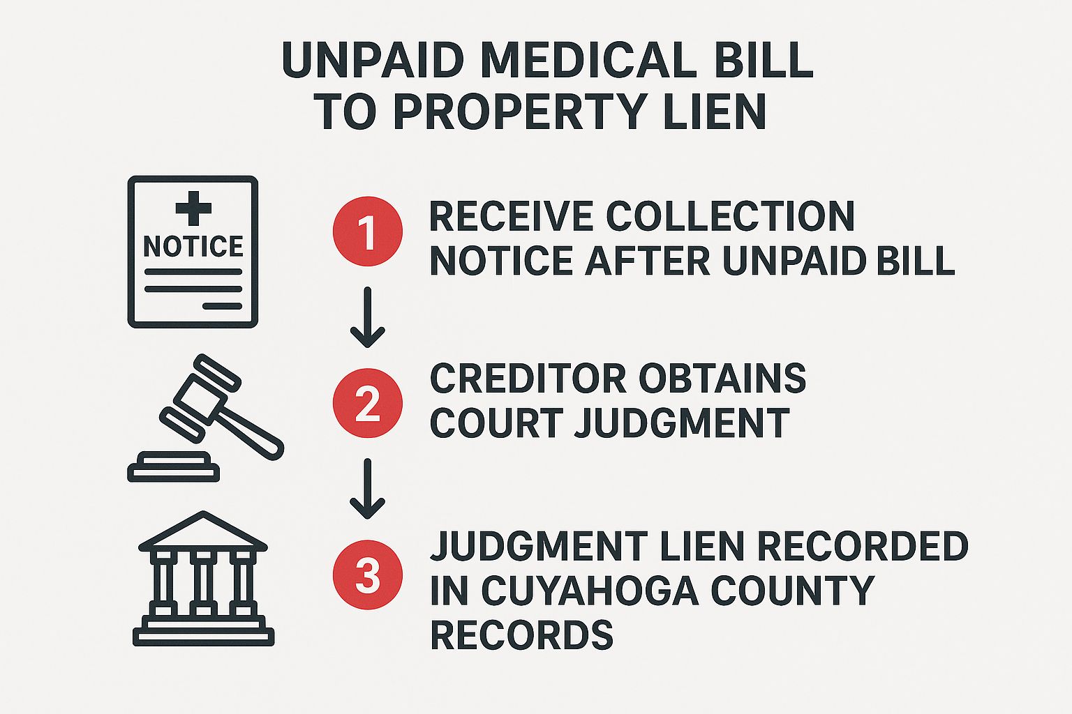 Infographic about How Medical Bills Can Force You to Sell Your Cleveland Home