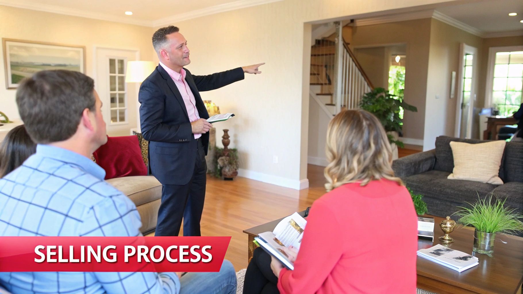 A family packing boxes and preparing to move from their home.