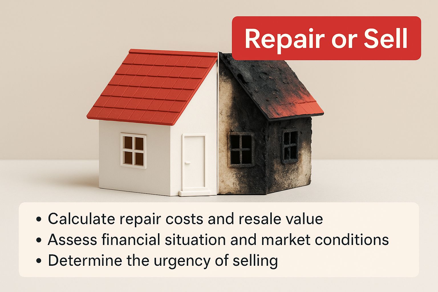 Infographic about Selling a Fire-Damaged House in Cleveland Ohio