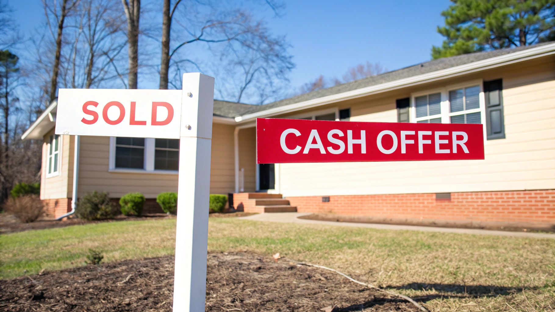 A person looking worried while reviewing their bills and property tax documents.