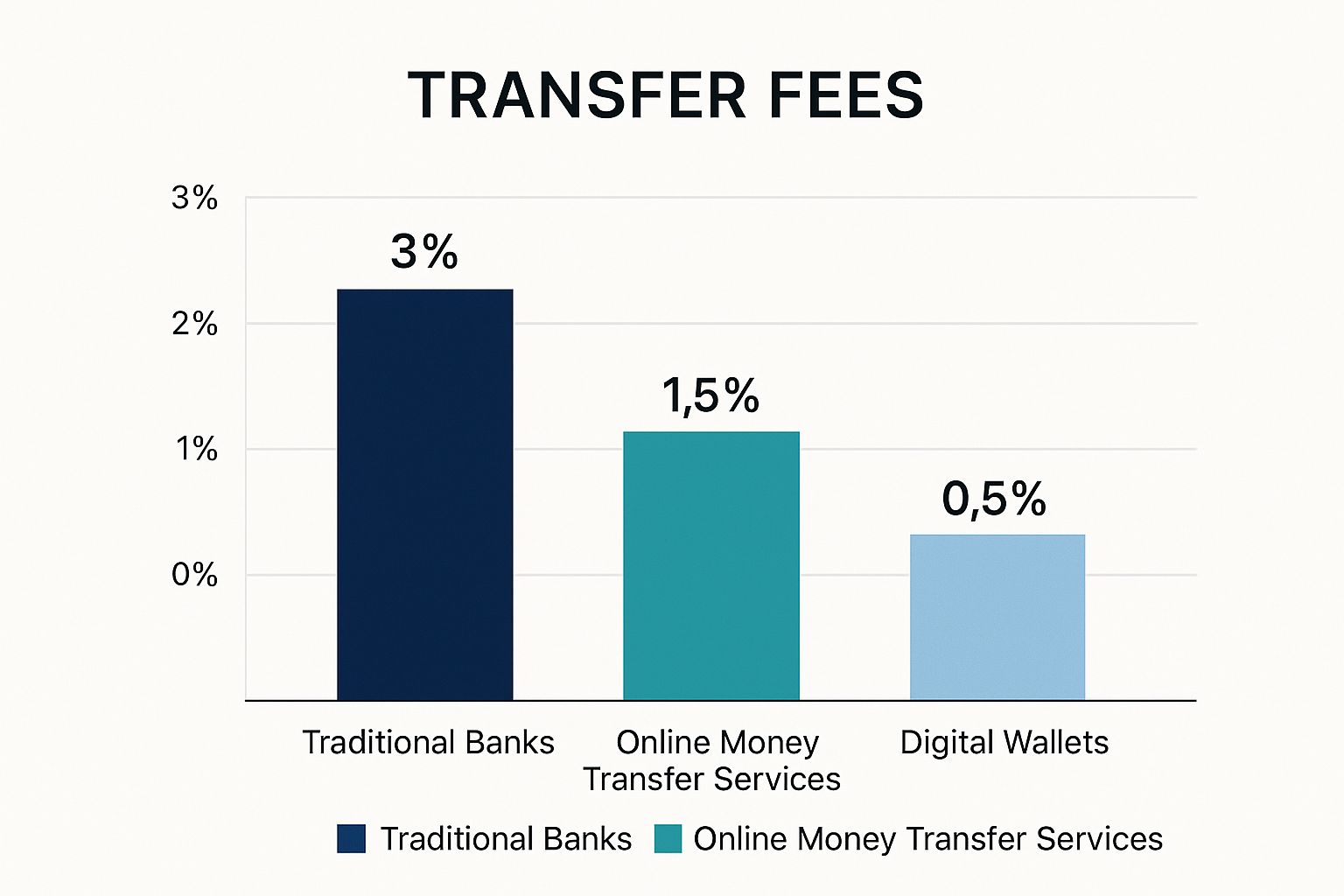 Infographic about international money transfer from south africa