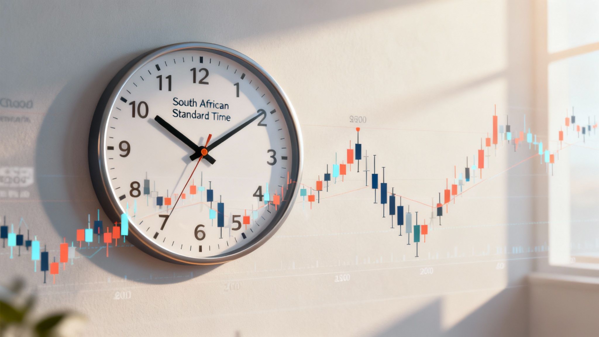 A laptop screen displaying forex market charts with a world map overlay, symbolising global trading hours.