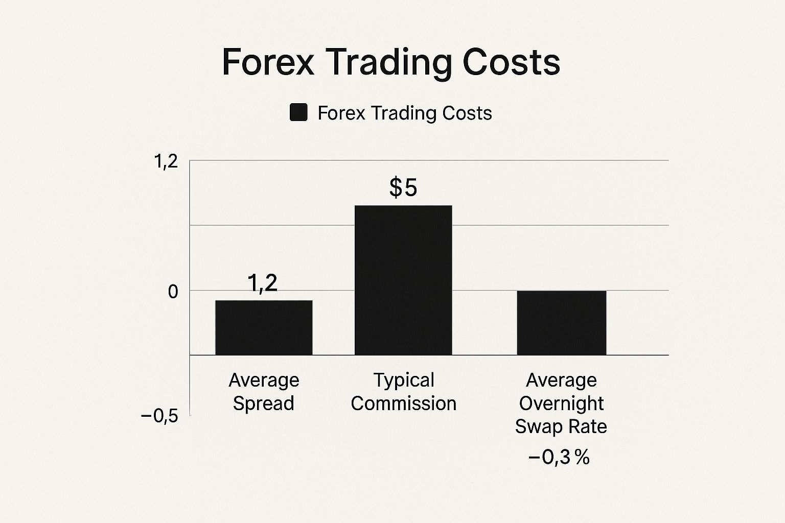 Infographic about forex broker fees