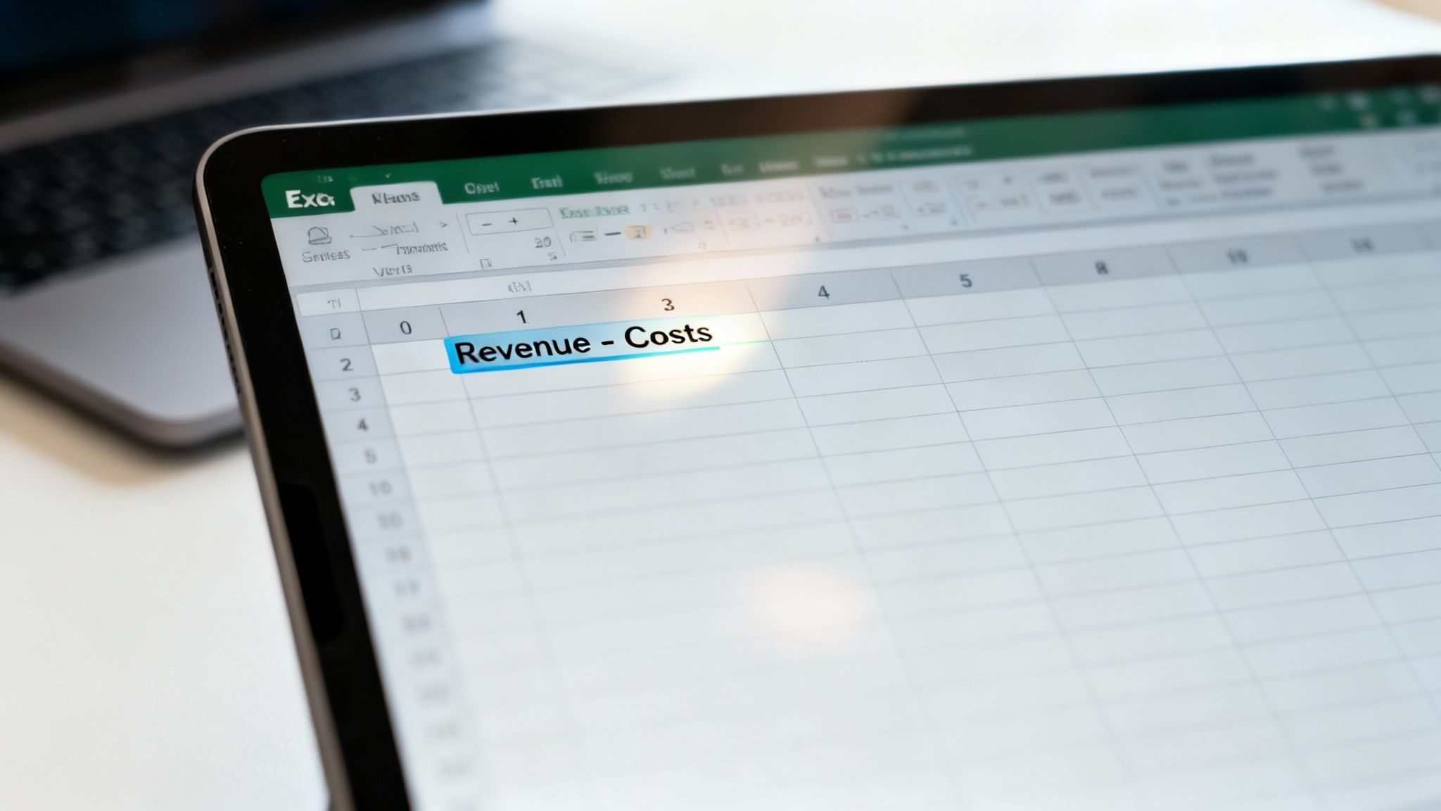 Woman working on a laptop with charts and graphs, representing financial analysis in Excel.