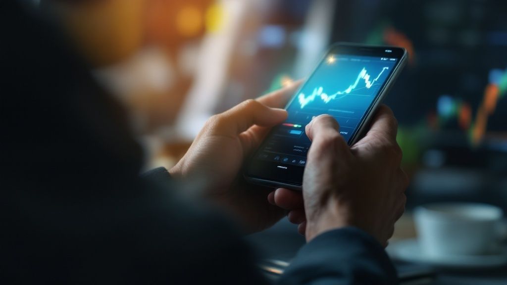 A person reviewing forex charts on a computer screen, with annotations indicating strategy elements like stop-loss and take-profit levels.