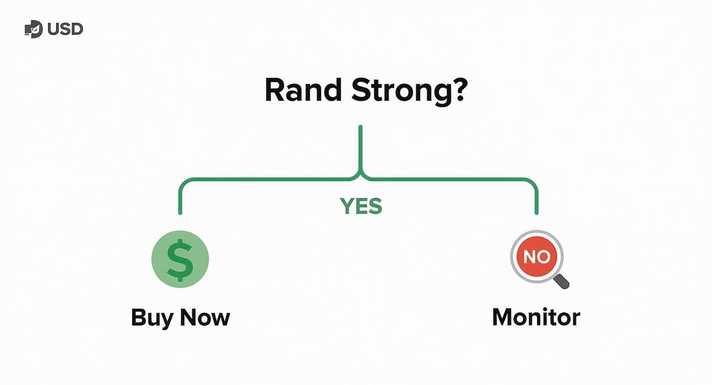 Infographic about buy us dollars in south africa