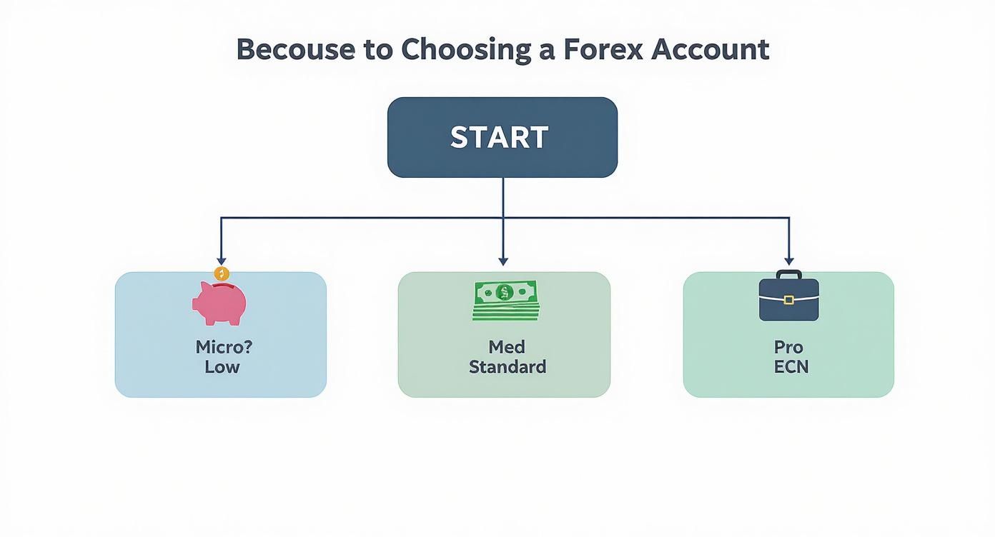Infographic about forex trading account