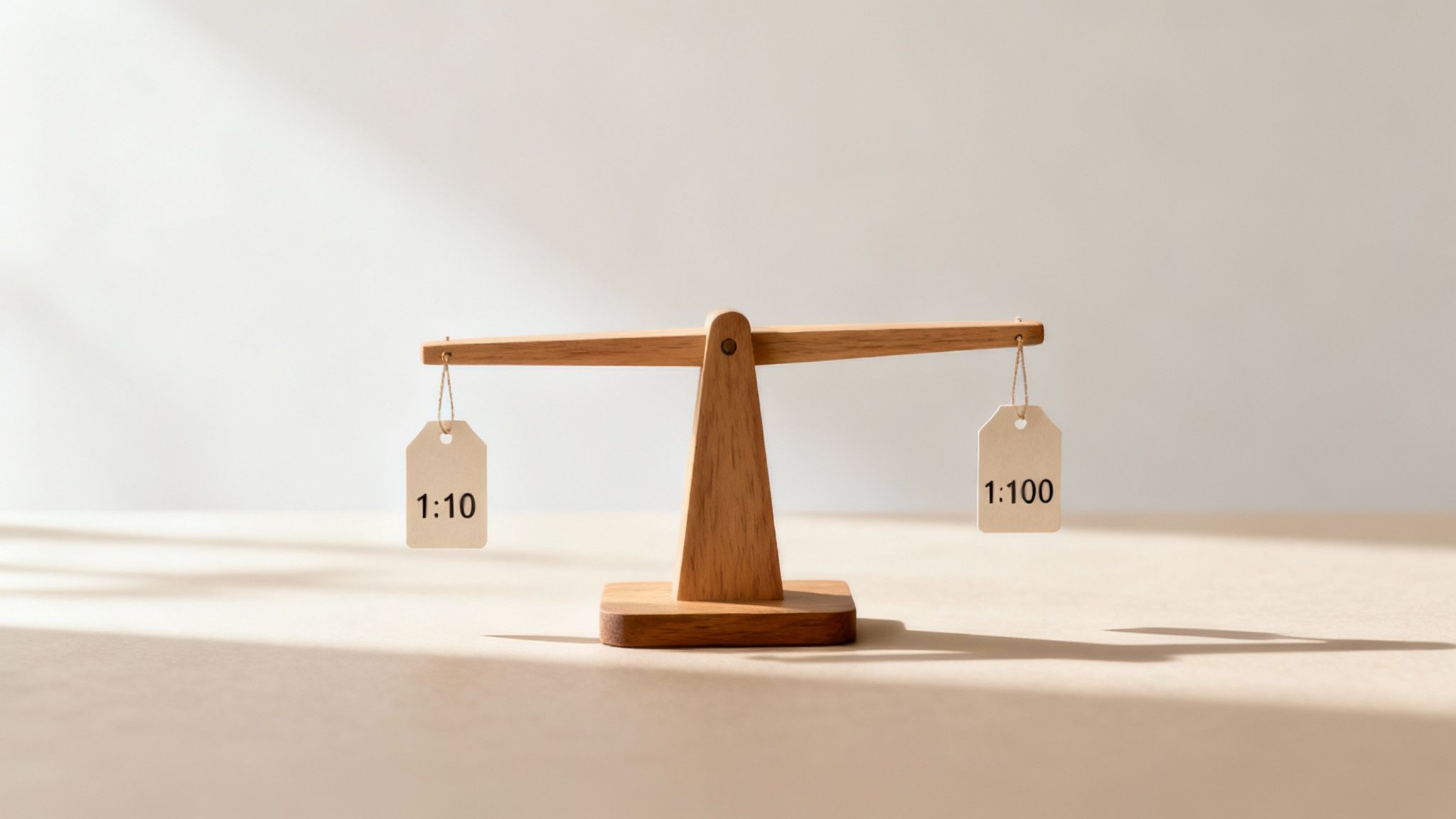 A person adjusting a control dial, symbolizing the careful selection of a forex leverage ratio.