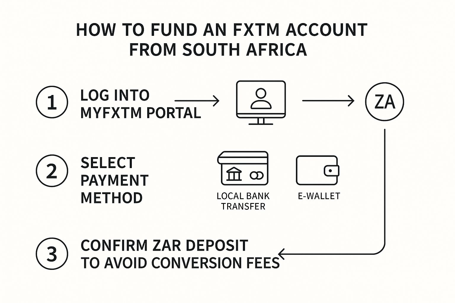 Infographic about minimum deposit for fxtm
