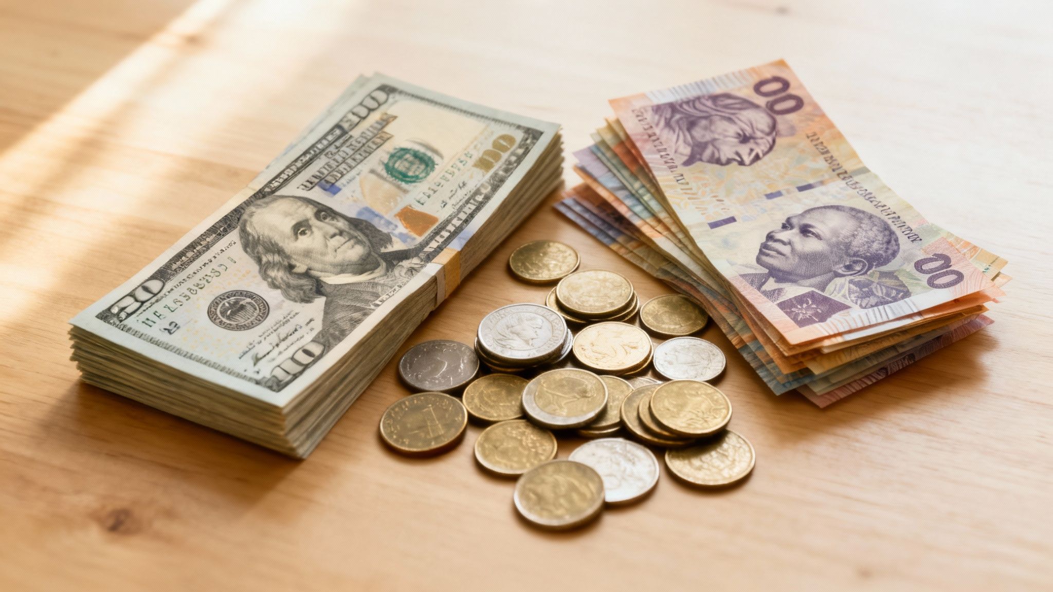 A view of Cape Town's iconic Table Mountain with the city below