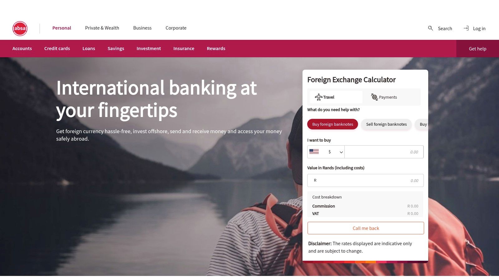 Absa – Exchange Rates + Foreign Exchange Services