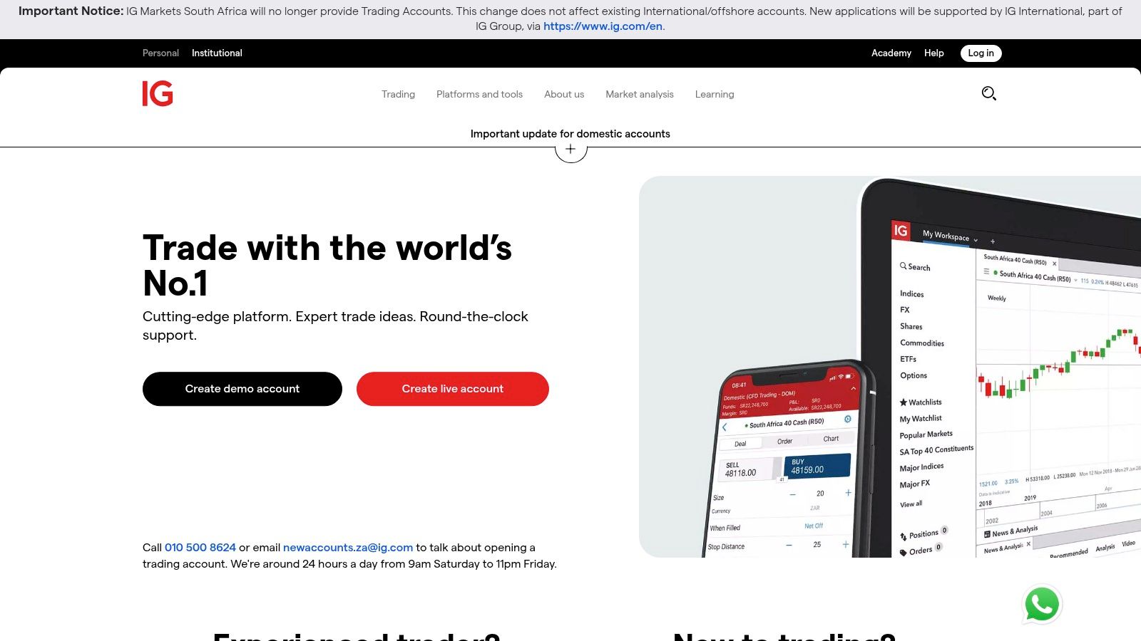 IG South Africa (International Account)