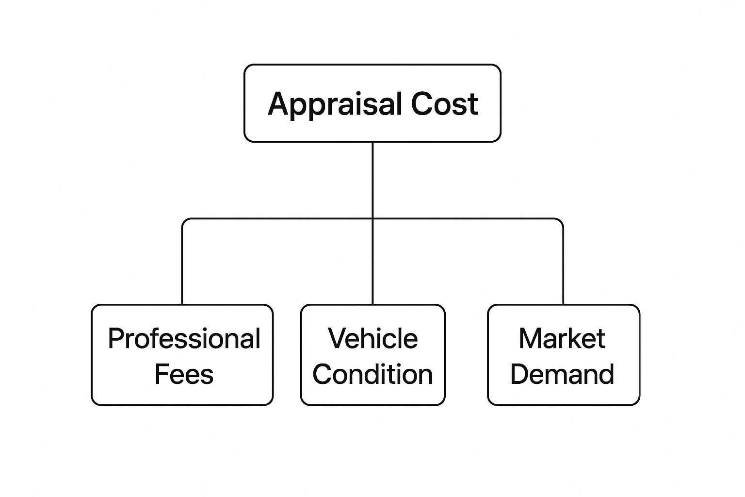 Infographic about diminished value appraisal cost