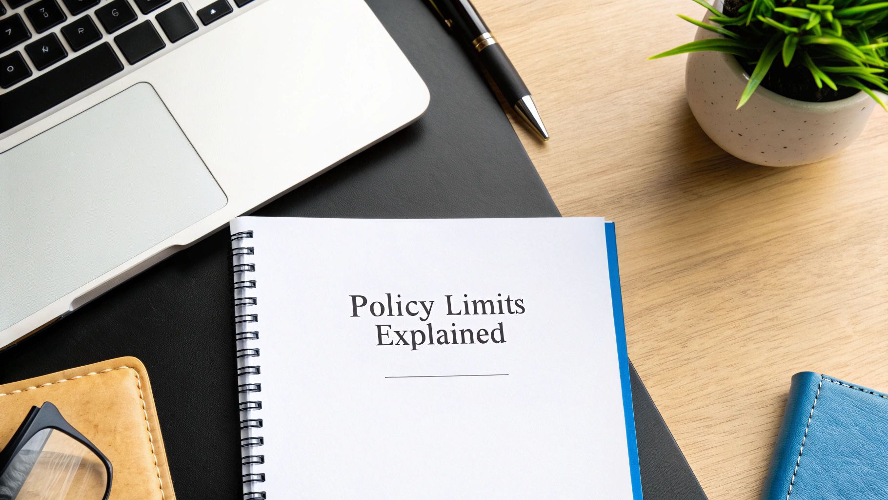A magnifying glass hovering over an insurance policy document, highlighting the limits section.