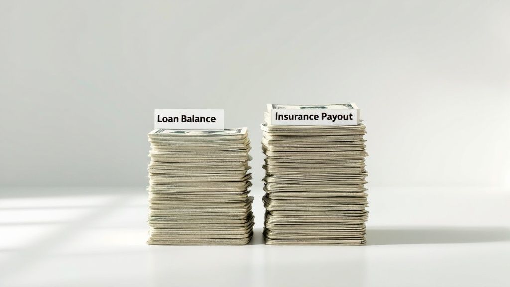 A magnifying glass hovering over the fine print of an insurance document