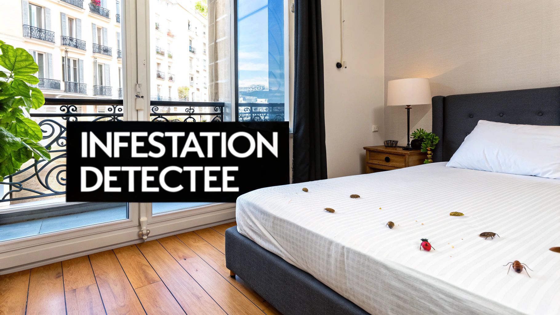 Punaises de lit sur un matelas