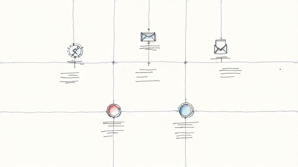 A person using multiple devices like a laptop, smartphone, and tablet to interact with different feedback channels.