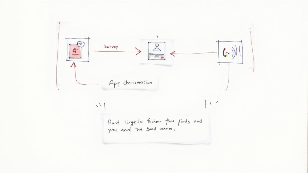 A screenshot from Linear showing a new issue created from user feedback in a product backlog.