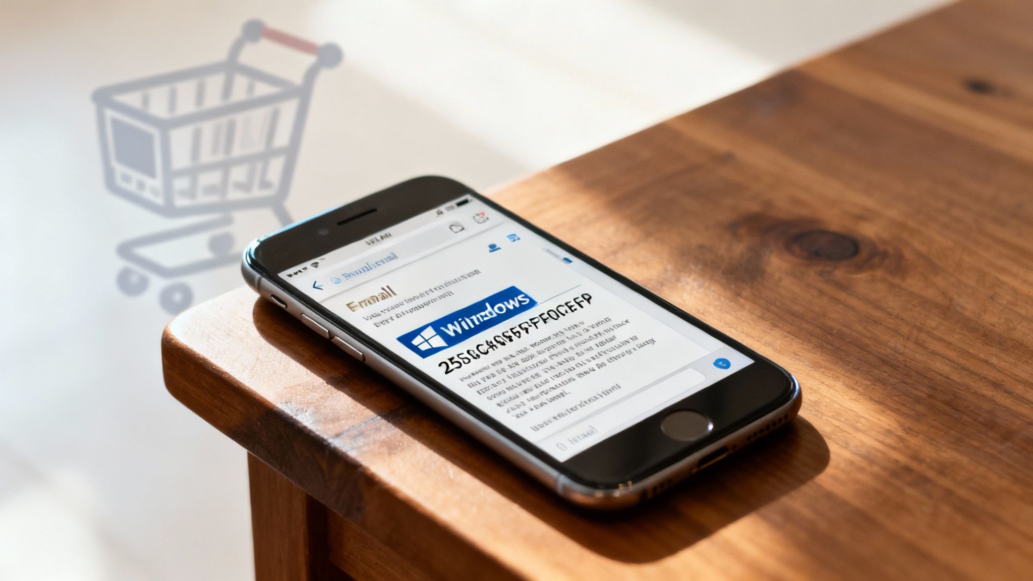 A person receiving a notification on their phone, symbolising instant digital delivery.