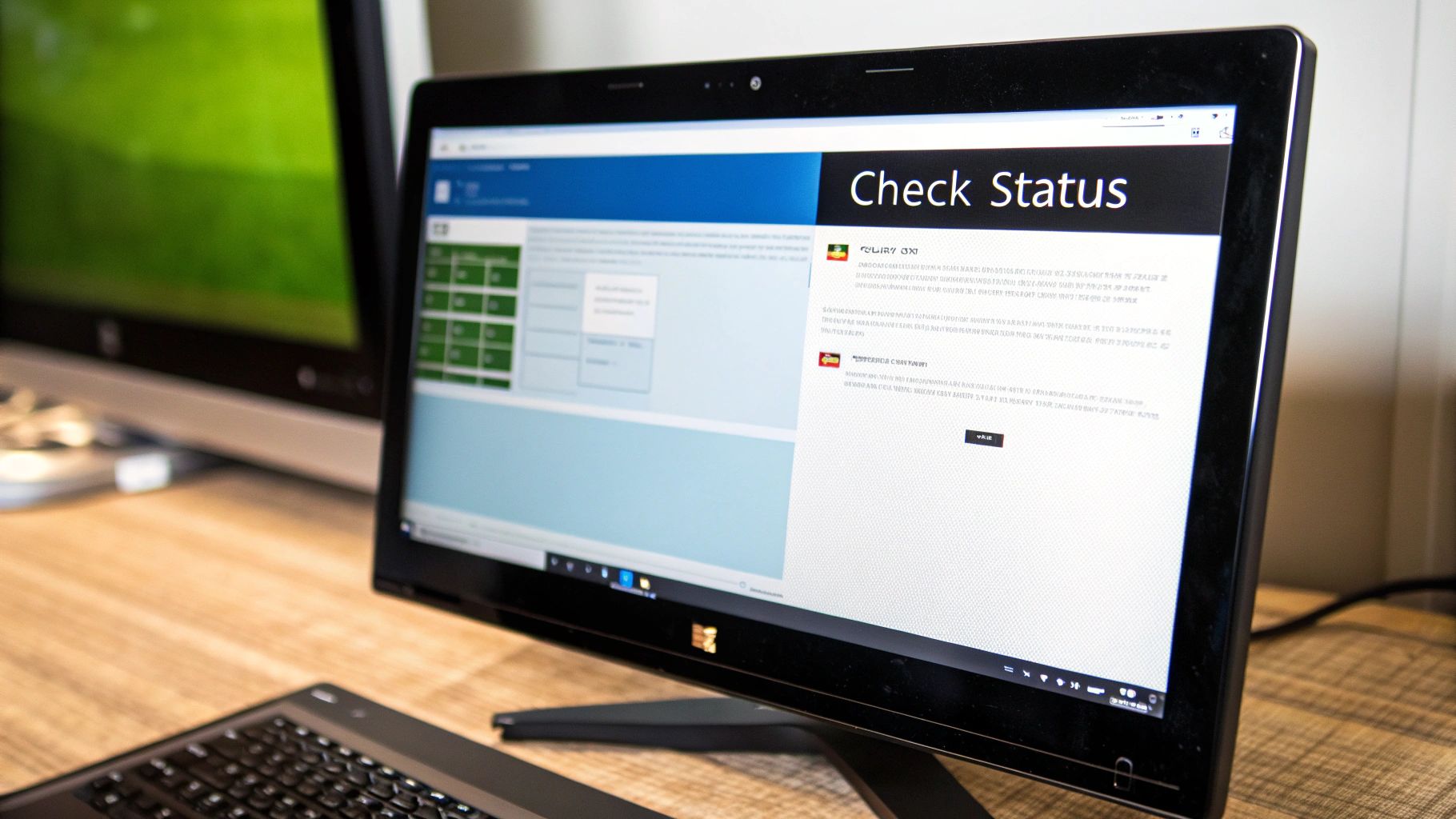 A person typing on a laptop with the Windows 11 logo overlayed.