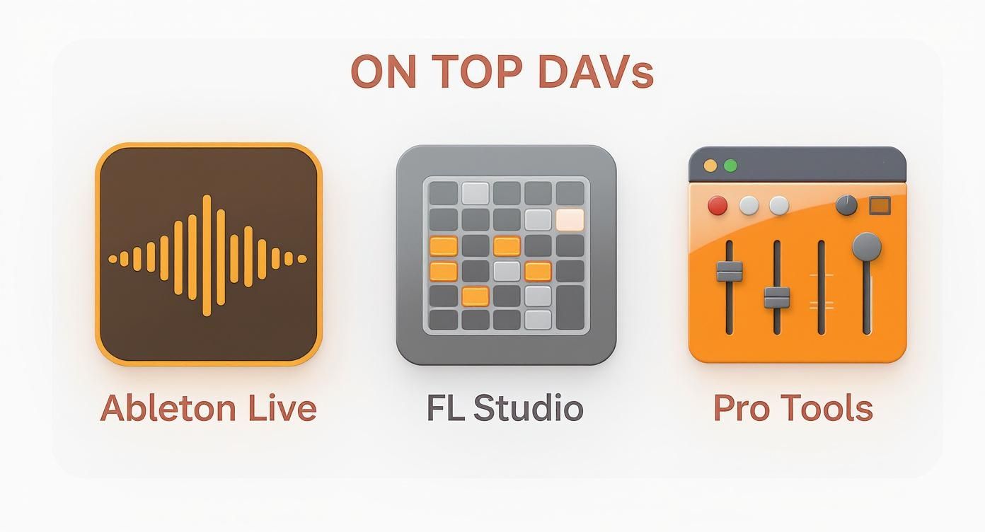 Infographic about best music production software