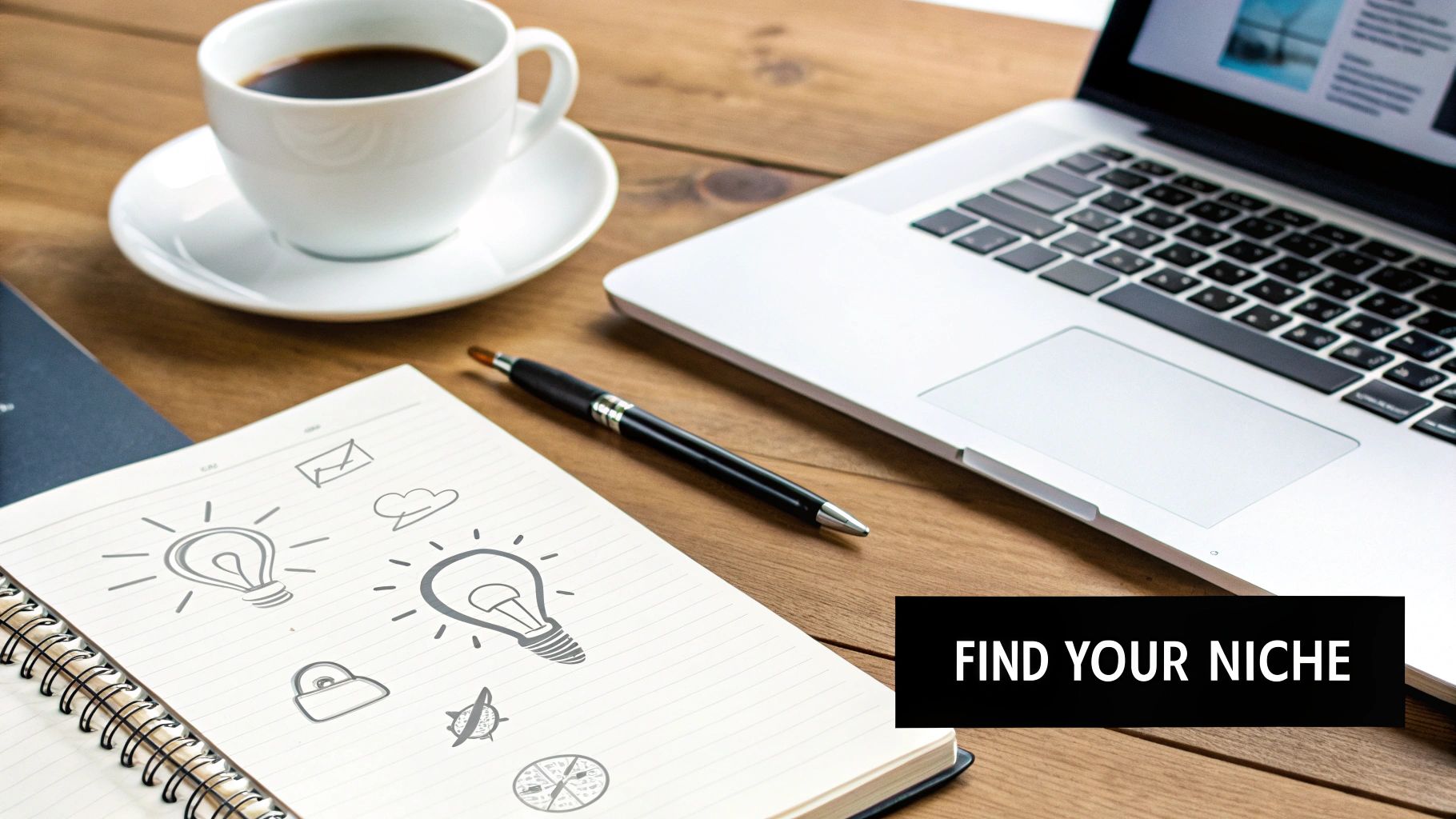 A person sitting at a desk with a laptop, calculator, and documents, organising their business finances.