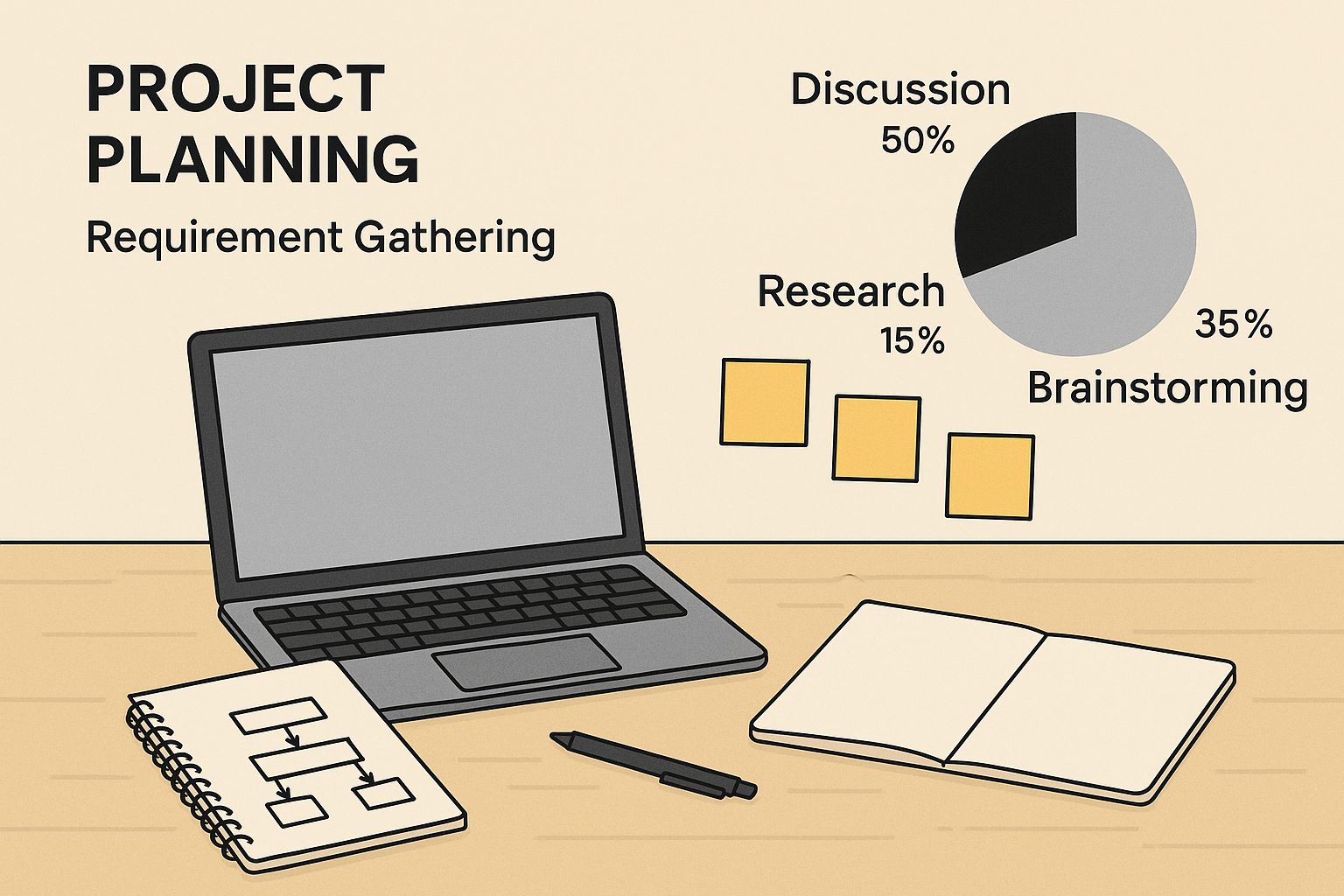 Infographic about web development project management