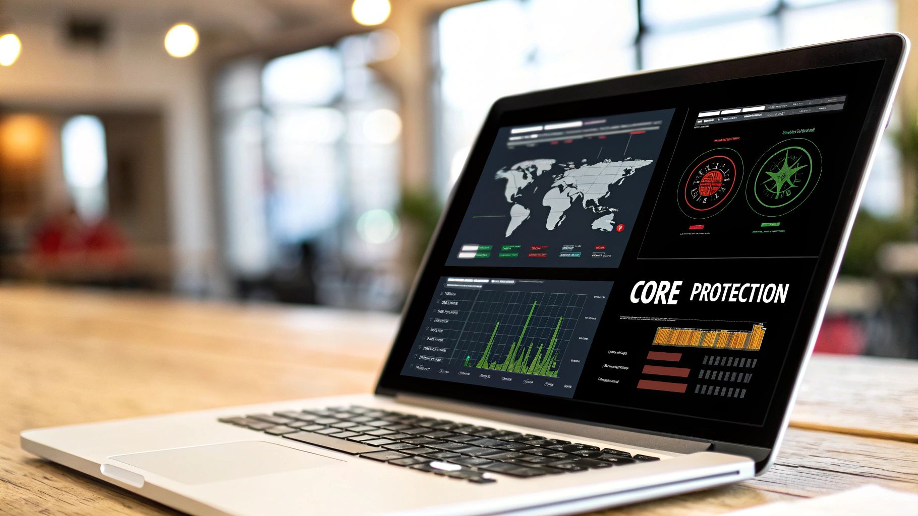 Image of a computer screen showing a security scan in progress, symbolizing the core protection of antivirus software