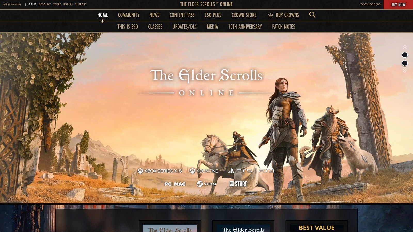 The Elder Scrolls Online — Official Store