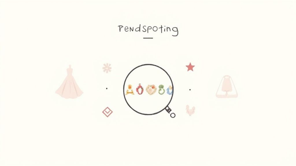 A close-up shot of various stylish charms laid out, showing different textures and materials.