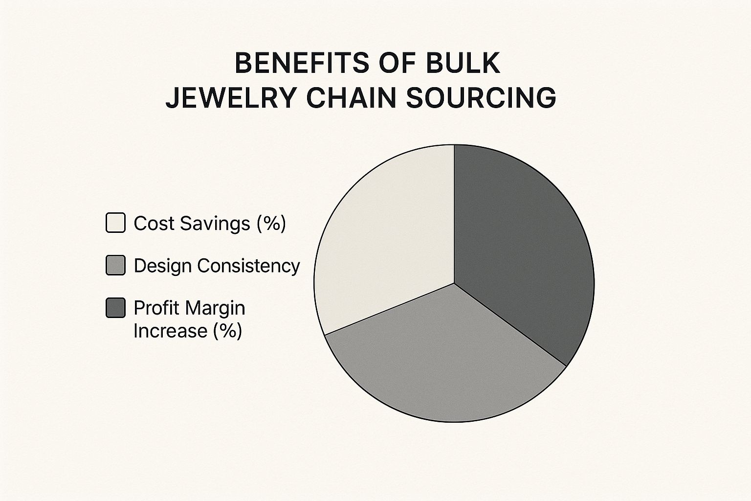 Infographic about jewelry chain in bulk
