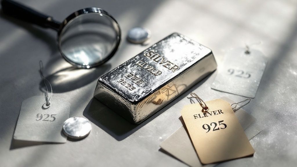 A detailed shot of a 925 silver bracelet, showing intricate craftsmanship and design.