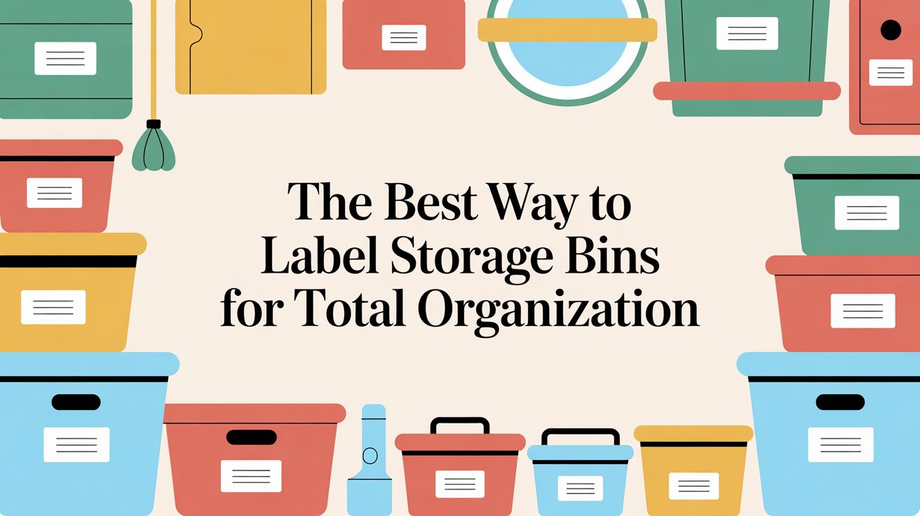 The Best Way to Label Storage Bins for Total Organization