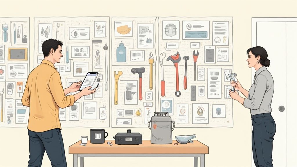 Smart workshop barcode tracking