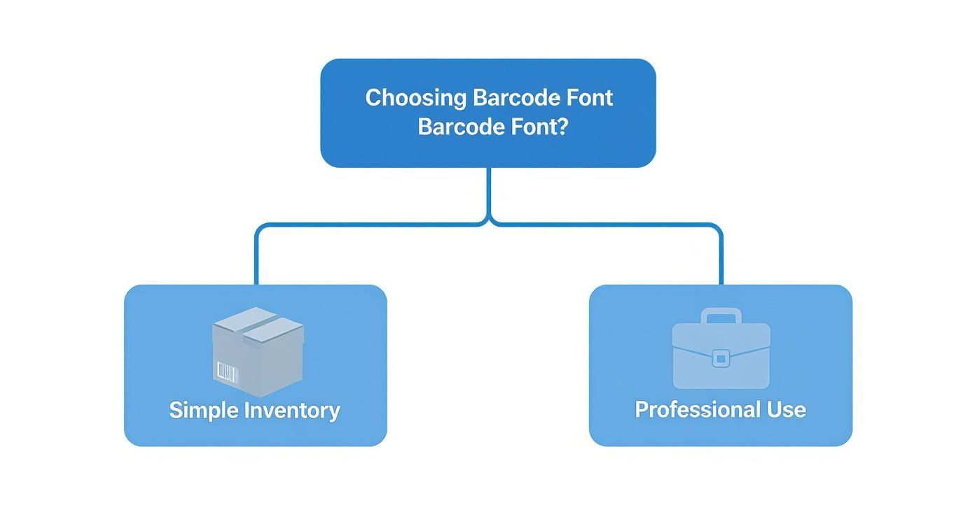 Infographic about barcoding with excel