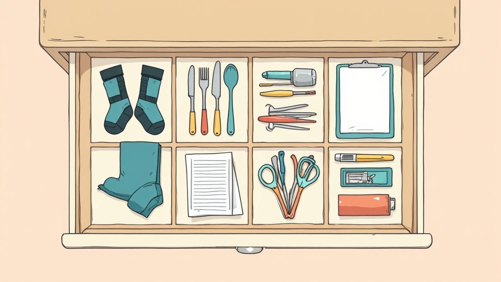 Drawer Dividers and Compartmentalization