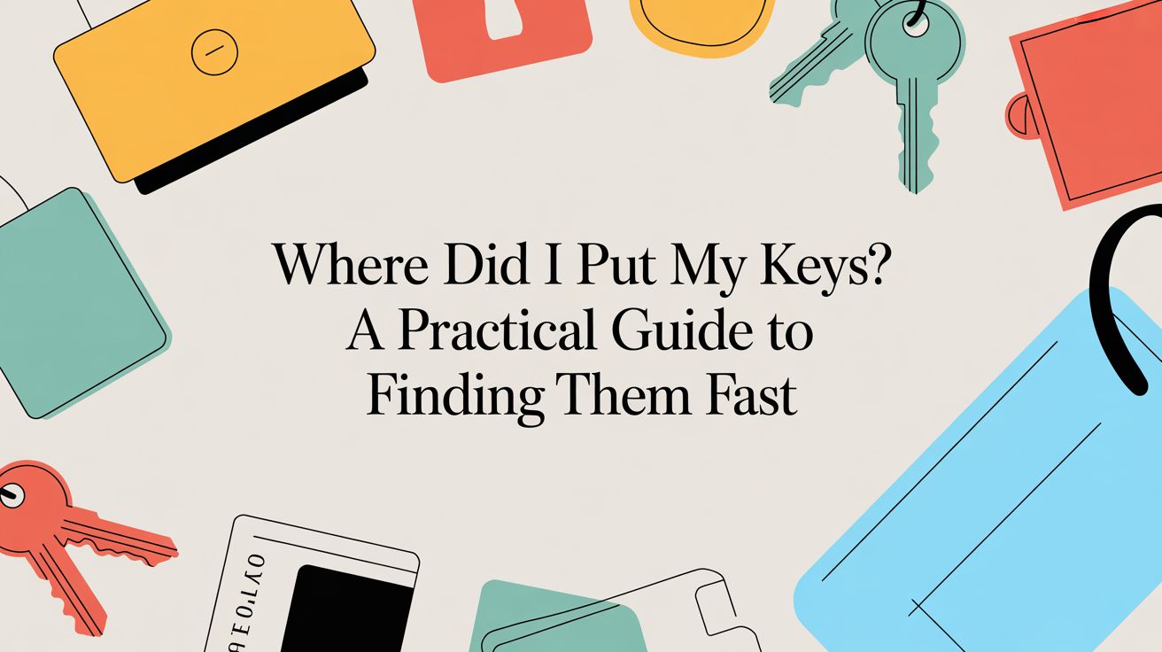 Where Did I Put My Keys a Practical Guide to Finding Them Fast