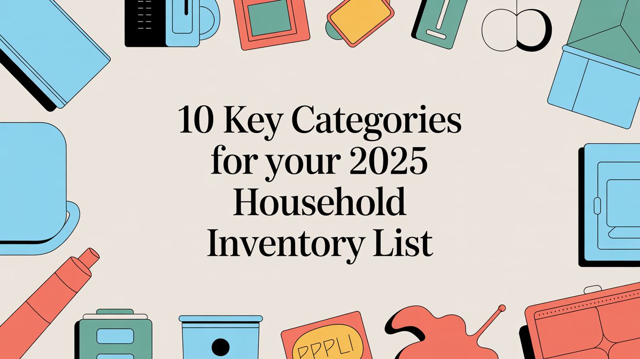 10 Key Categories for Your 2025 Household Inventory List