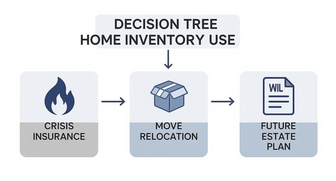 Infographic about home inventory software