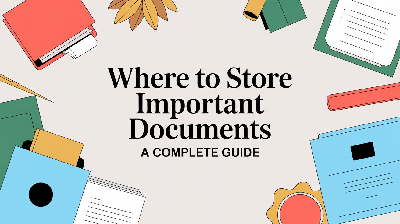 Where to Store Important Documents A Complete Guide